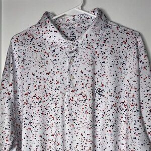 👕 Rhoback XXL Polo Shirt – Jackson Pollock Inspired